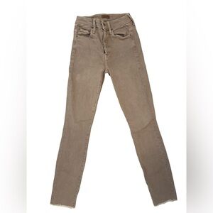 MOTHER high waisted looker fray jean